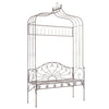alt="Garden Bench 122 cm Iron Antique Brown""