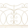 Garden Bench 104 cm Iron Antique White