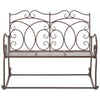 Garden Bench 104 cm Iron Antique Brown