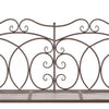 Garden Bench 104 cm Iron Antique Brown