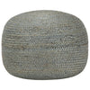 alt="Handmade Pouffe Olive Green 45x30 cm Jute"