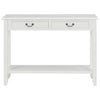 Console Table White 110x35x80 cm Wood