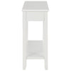 Console Table White 110x35x80 cm Wood