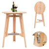 alt="Foldable Bar Table 78 cm Fir Wood"