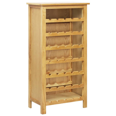 alt="Wine Cabinet 56x32x110 cm Solid Oak Wood"