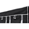 Wardrobes 2 pcs Black Fabric