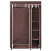 Fabric Wardrobes 2 pcs Brown