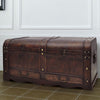 alt="Wooden Treasure Chest Large Brown"