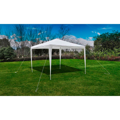 alt="Pyramid-Roof Garden Gazebo Pavilion 3 x 3 m"