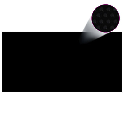 alt="Floating Rectangular PE Solar Pool Film 10 x 5 m Black"