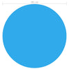 Floating Round PE Solar Pool Film 381 cm Blue