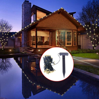 alt="LED Solar String Lights Warm White Christmas Decoration"