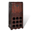 alt="Wooden Wine Rack for 9 Bottles with Storage"