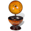 Tabletop Globe Bar Wine Stand Eucalyptus Wood