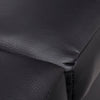 Chaise Longue Black Faux Leather