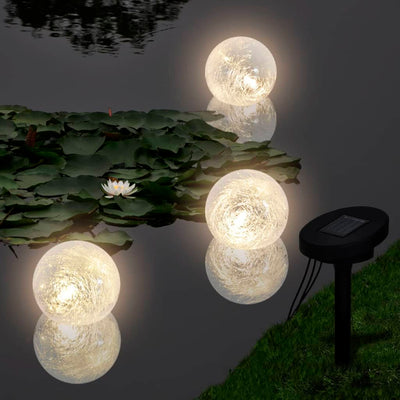 alt="Solar Bowl 3 LED Floating Ball Light for Pond Swimming Pool"