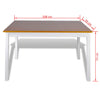 5 Piece Dining Set Brown and White