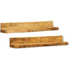 alt="Solid Wood Wall Mounted Display Shelf 2 pcs"