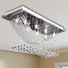 alt="Ceiling Lamp with Glittering Glass Crystal Beads 8 x G9 29 cm"