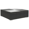 6 Piece Garden Lounge Set with Cushions Poly Rattan Black