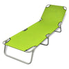 alt="Folding Sun Lounger Powder-coated Steel Apple Green"