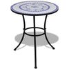 alt="Bistro Table Blue and White 60 cm Mosaic"