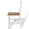 Dining Chairs 6 pcs White Pinewood