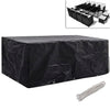 alt="Garden Furniture Cover 8 Person Poly Rattan Set 10 Eyelets 229 x 113cm"