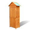 alt="Garden Storage Cabinet Brown 79x49x190 cm"