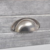 Nightstand with 1 Drawer Grey and White