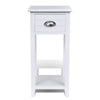 Nightstand with 1 Drawer White