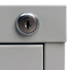 File Cabinet with 3 Drawers Grey 102,5 cm Steel