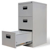 File Cabinet with 3 Drawers Grey 102,5 cm Steel