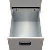 File Cabinet with 3 Drawers Grey 102,5 cm Steel