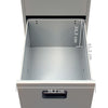 File Cabinet with 3 Drawers Grey 102,5 cm Steel