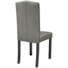Dining Chairs 2 pcs Grey Fabric