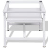 Washing Machine Pedestal with Pull-Out Shelf White