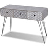 Console Table with 3 Drawers Grey