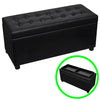 alt="Storage Ottoman Artificial Leather Black"