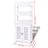 Bathroom Cabinet Albuquerque Wood White 46x24x117.5 cm