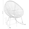 Outdoor Rocking Chair White Poly Rattan