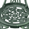 3 Piece Bistro Set Cast Aluminium Green