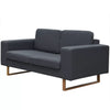 alt="2-Seater Sofa Fabric Dark Grey""