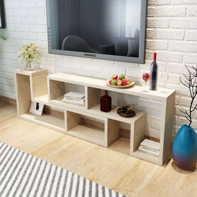 alt="TV Cabinet Double L-Shaped Oak"