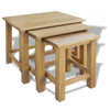 alt="Nesting Tables 3 pcs Solid Oak Wood"