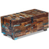 alt="Coffee Table Box Chest Solid Reclaimed Wood 80x40x35 cm"