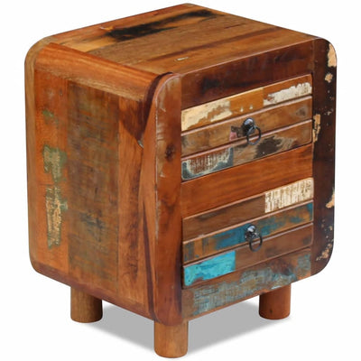 alt="Night Cabinet Solid Reclaimed Wood 43x33x51 cm"
