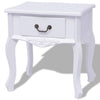 alt="Bedside Cabinet MDF White"