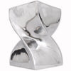 alt="Stool/Side Table Twisted Shape Aluminium Silver""