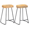 alt="Gavin Bar Stools 2 pcs Solid Mango Wood"